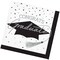 Creative Converting School Spirit White Graduation Beverage Napkins 108 Count